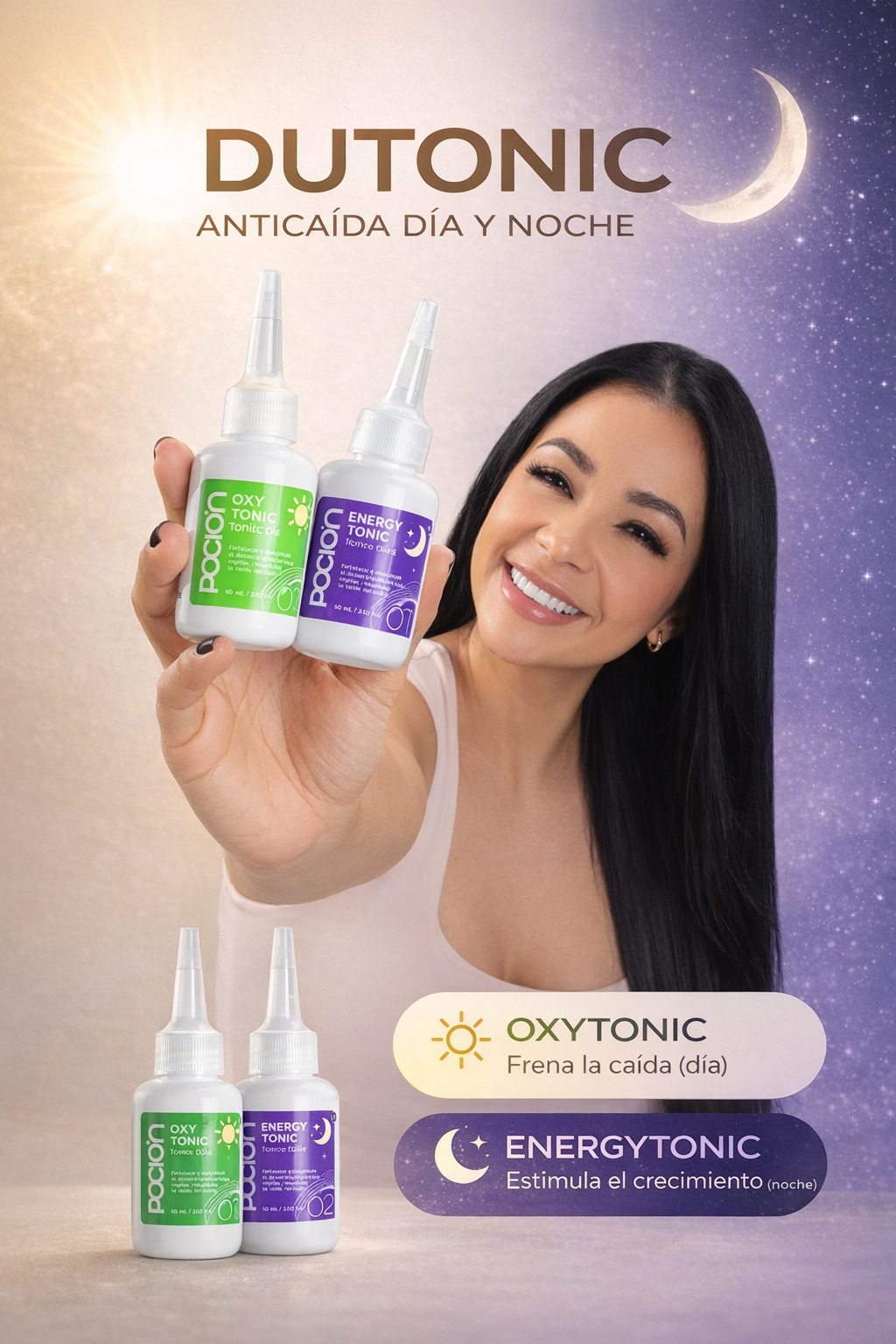 DUTONIC La Poción+ – Sistema Anticaída Día y Noche (OxyTonic + EnergyTonic)