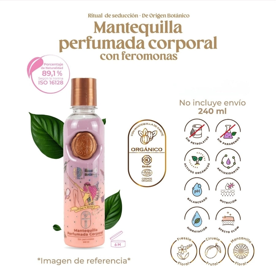 Mantequilla corporal con Feromonas y brillo