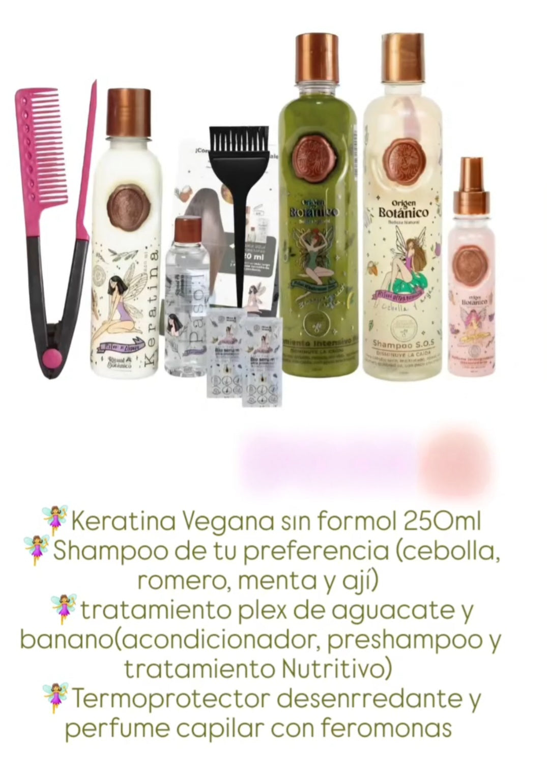 Kit Ritual Botánico – Keratina, Shampoo, Tratamiento Plex y Termoprotector