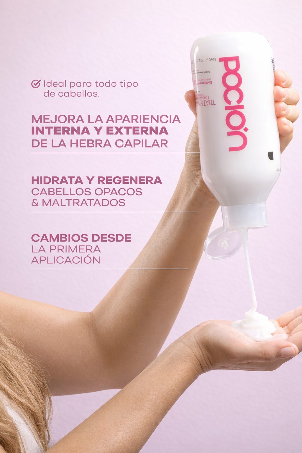 Tratamiento Acondicionador Reparador 2 en 1 – Nutrición Ligera y Brillo Inmediato