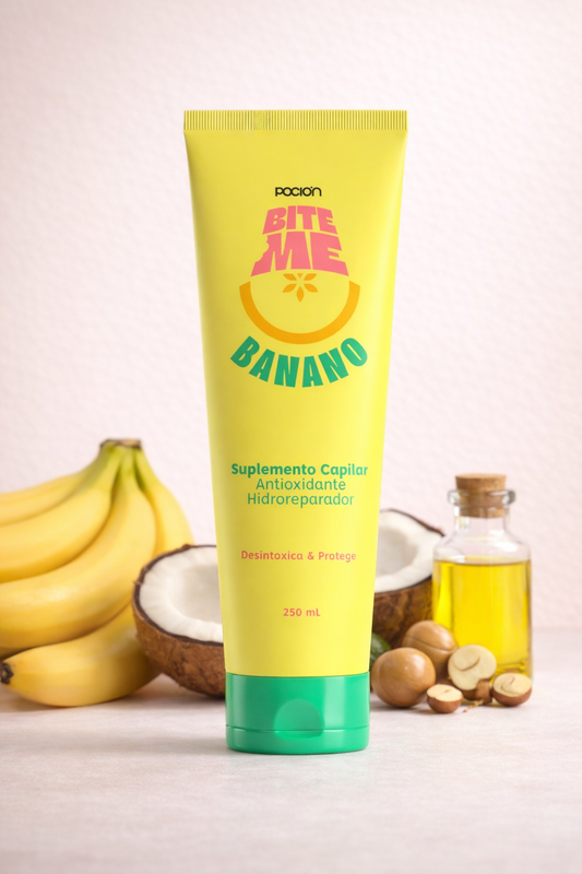 Bite Me de Banano – Tratamiento Capilar 3 en 1 Hidro-Reparador