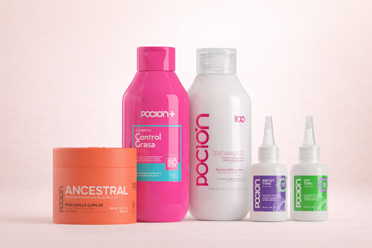 Kit Control Grasa y Crecimiento La Poción – Regulador de Sebo + Estimulante Capilar