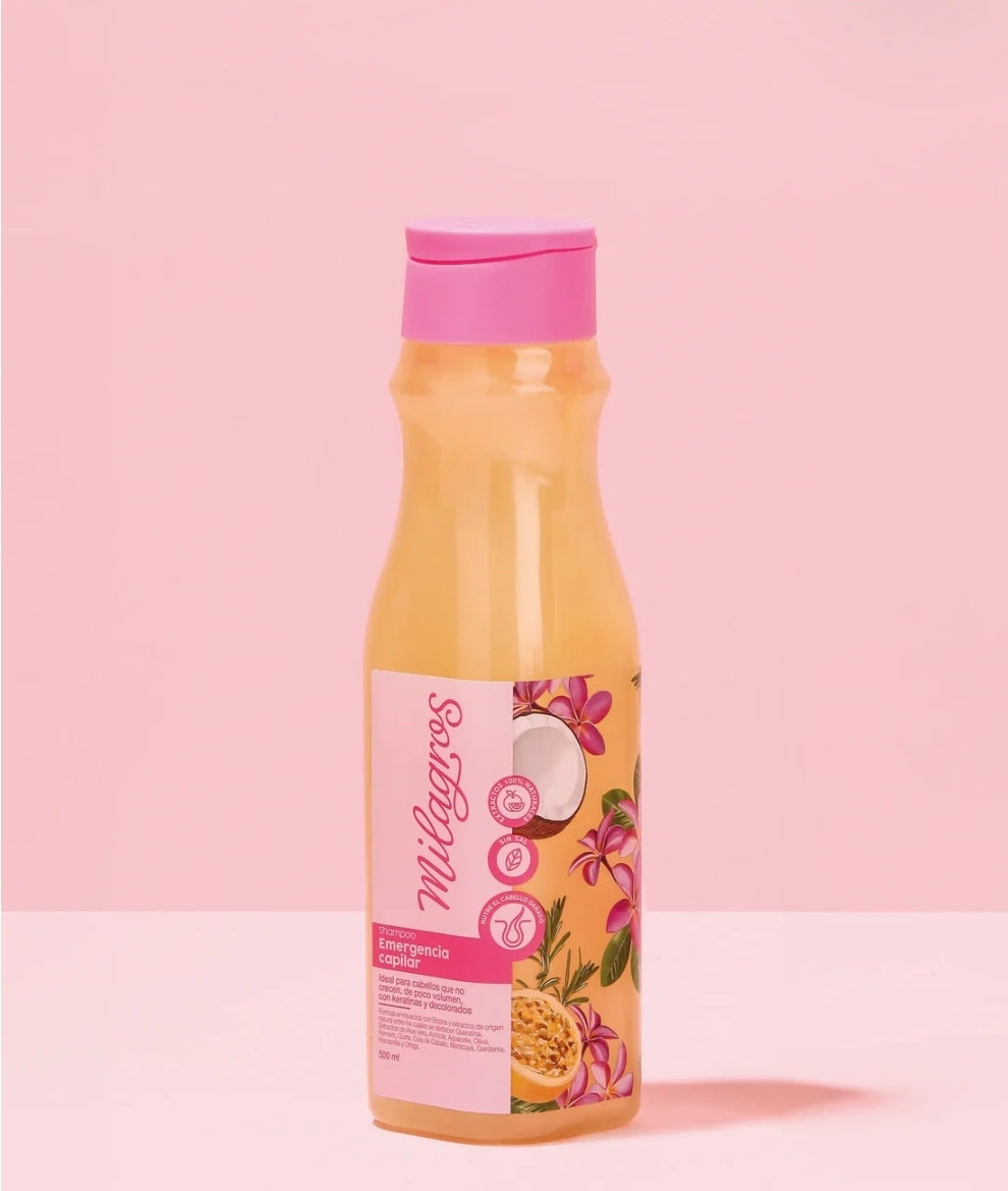 Shampoo emergencia capilar Milagros 450ml