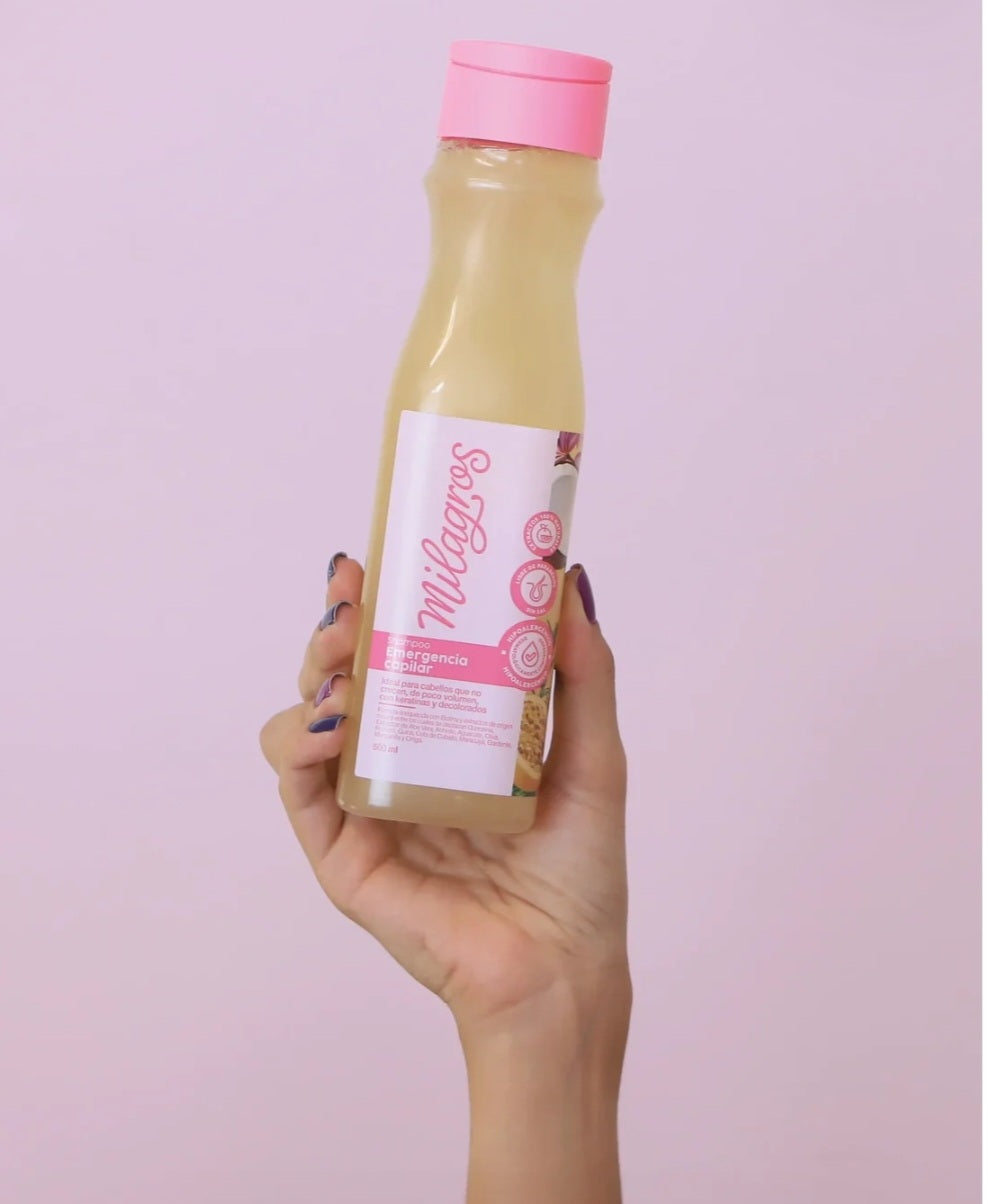 Shampoo emergencia capilar Milagros 450ml