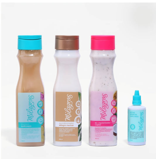Kit Anticaspa y Anticaída Milagros – Limpieza, Control y Crecimiento