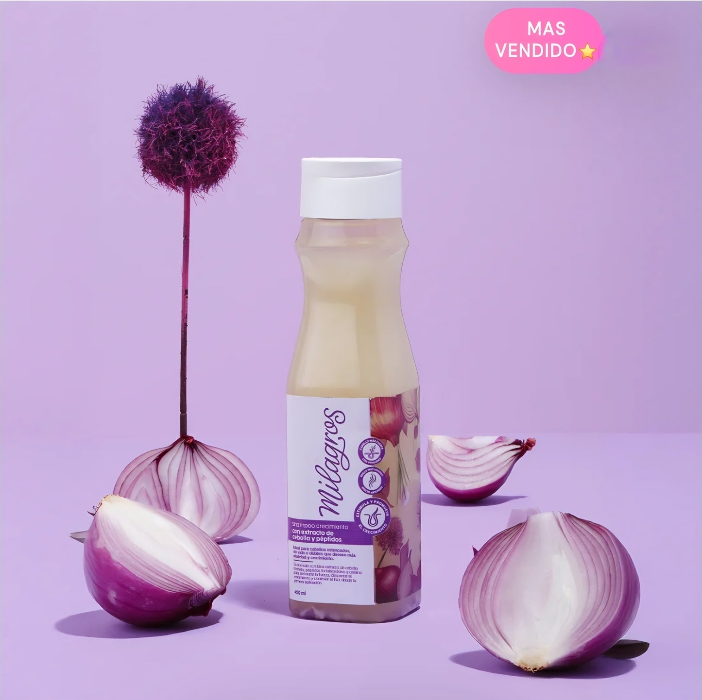 Shampoo Crecimiento Con Extracto de Cebolla y Péptidos- Milagros