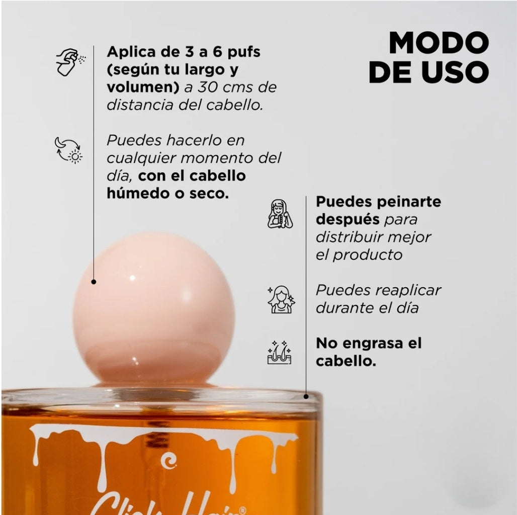 Perfume Capilar Miel Click Hair – Aroma Duradero