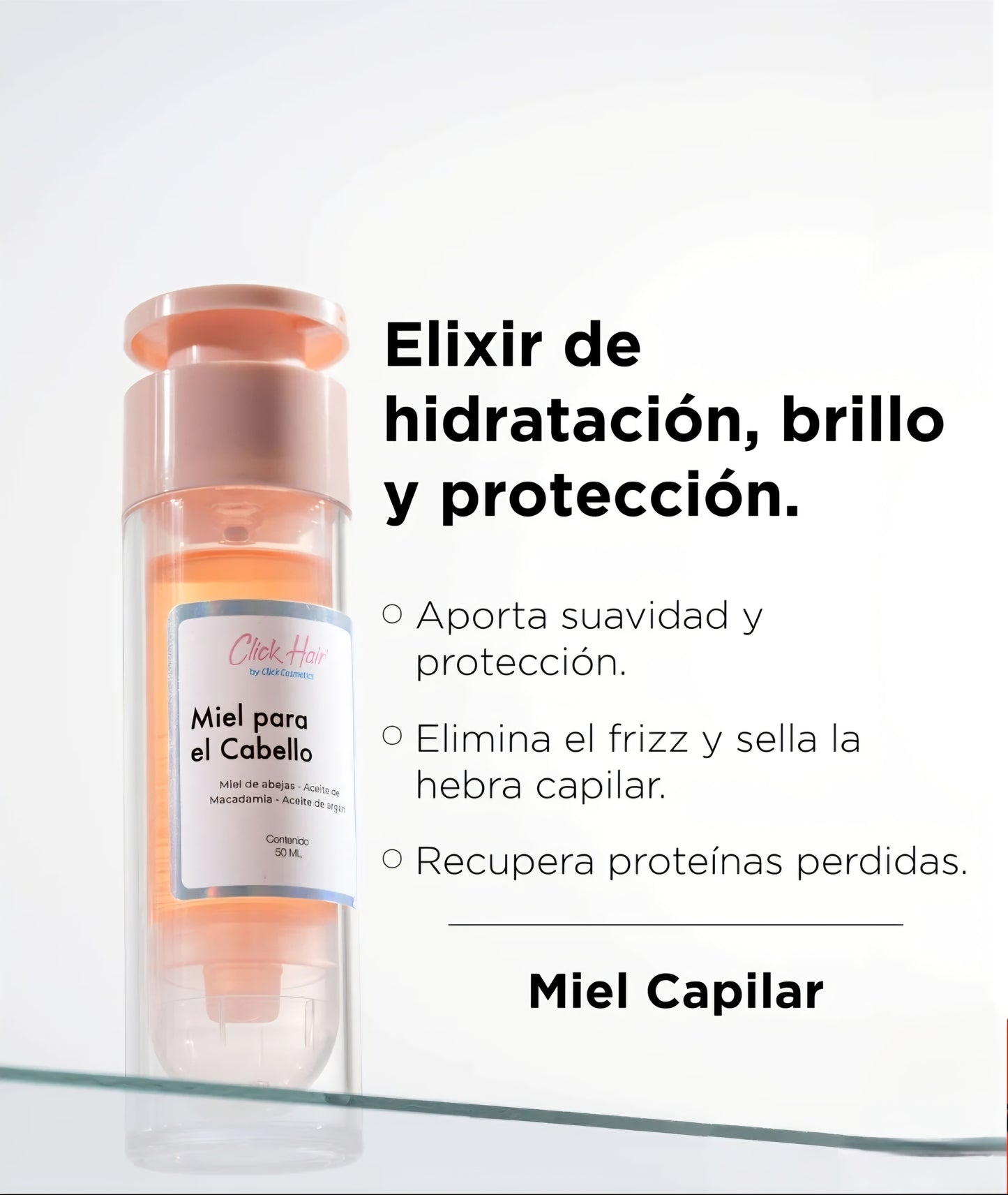 Miel Capilar Click Hair – Nutrición Intensiva