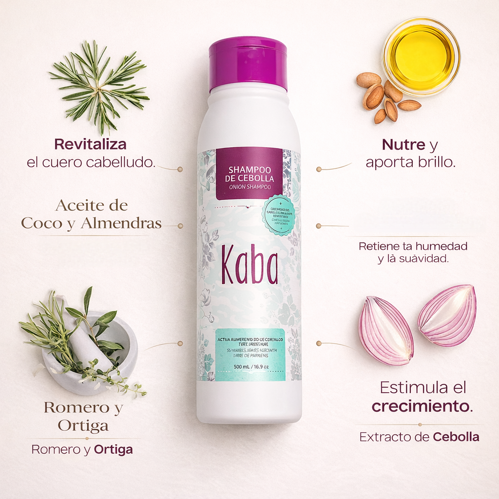 Kit Crecimiento Intensivo Kaba – Rutina Completa Anticaída