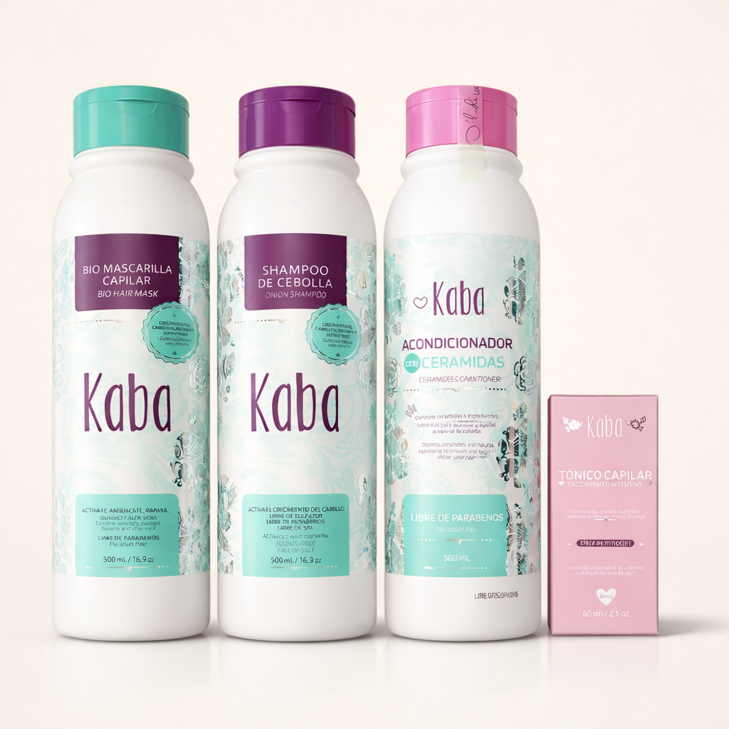 Kit Crecimiento Intensivo Kaba – Rutina Completa Anticaída