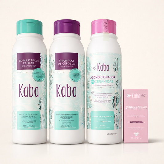 Kit Crecimiento Intensivo Kaba – Rutina Completa Anticaída